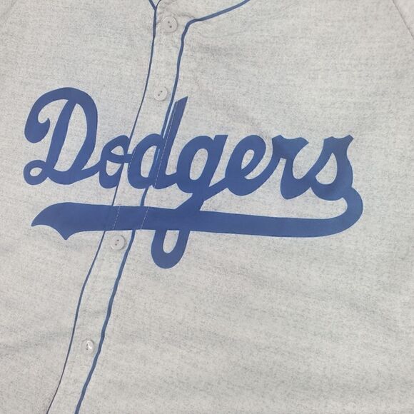 Dodgers Jackie Robinson Replica Jersey Button Up Tshirt Size XLarge - Picture 10 of 17